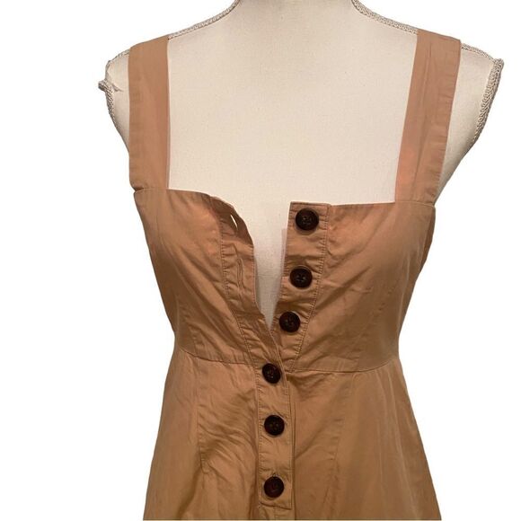 Madewell Cotton Ruffled Midi Dress Size 0 - Picture 2 of 7